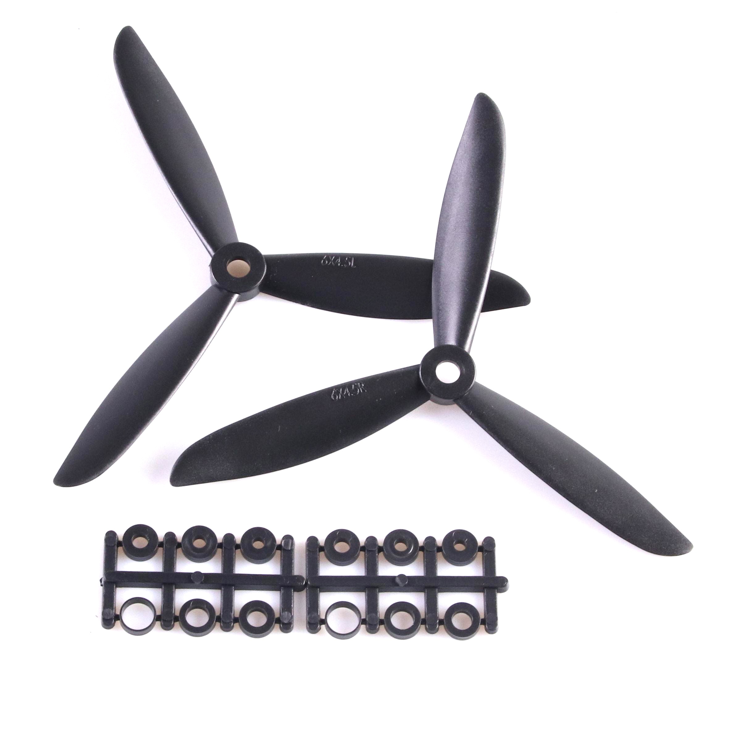 Brushless Motor Thrust Test Stand - Hélice negra de 3 palas para
